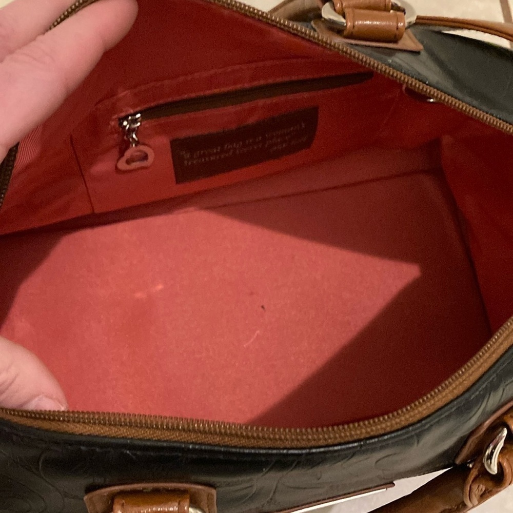 Gigi Hill Bag with Brown Leather Accents and Adjustable Strap - Picture 9 of 15